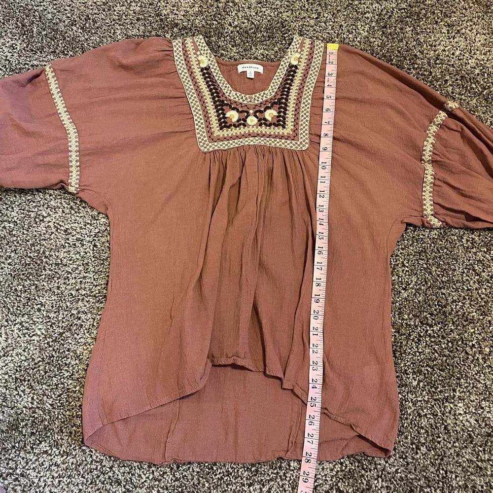 Max Studio Boho Printed Top - Picture 11 of 11